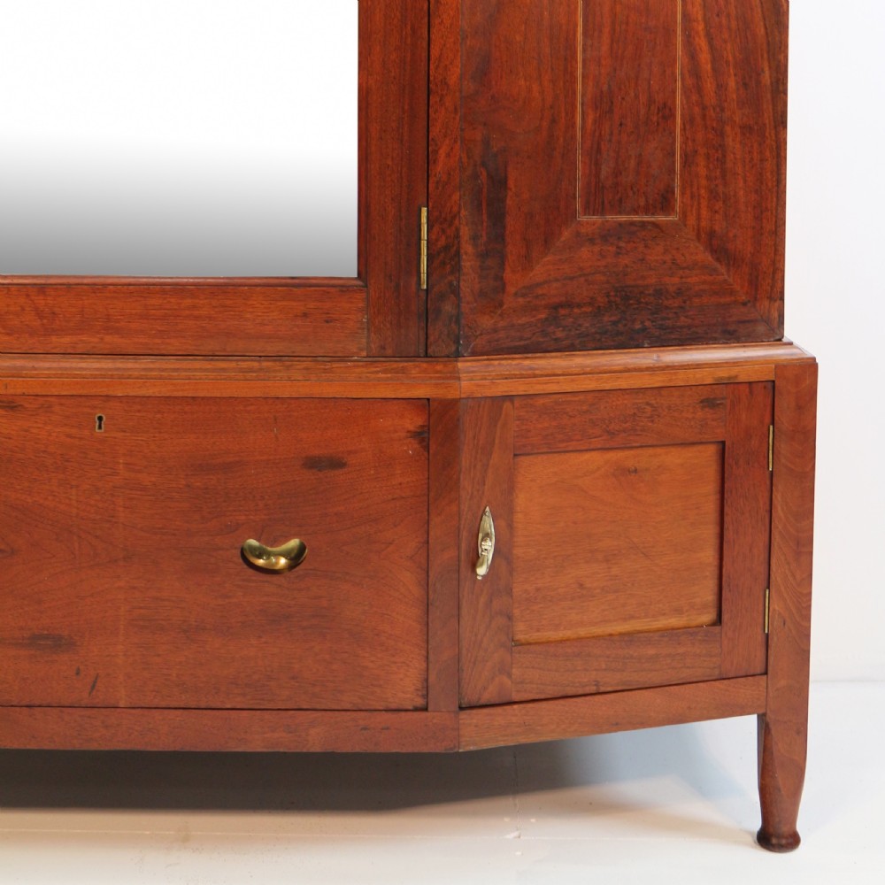 Arts & Crafts Glasgow School Inlaid Walnut Wardrobe Attributed to Wylie & Lochhead View XIV