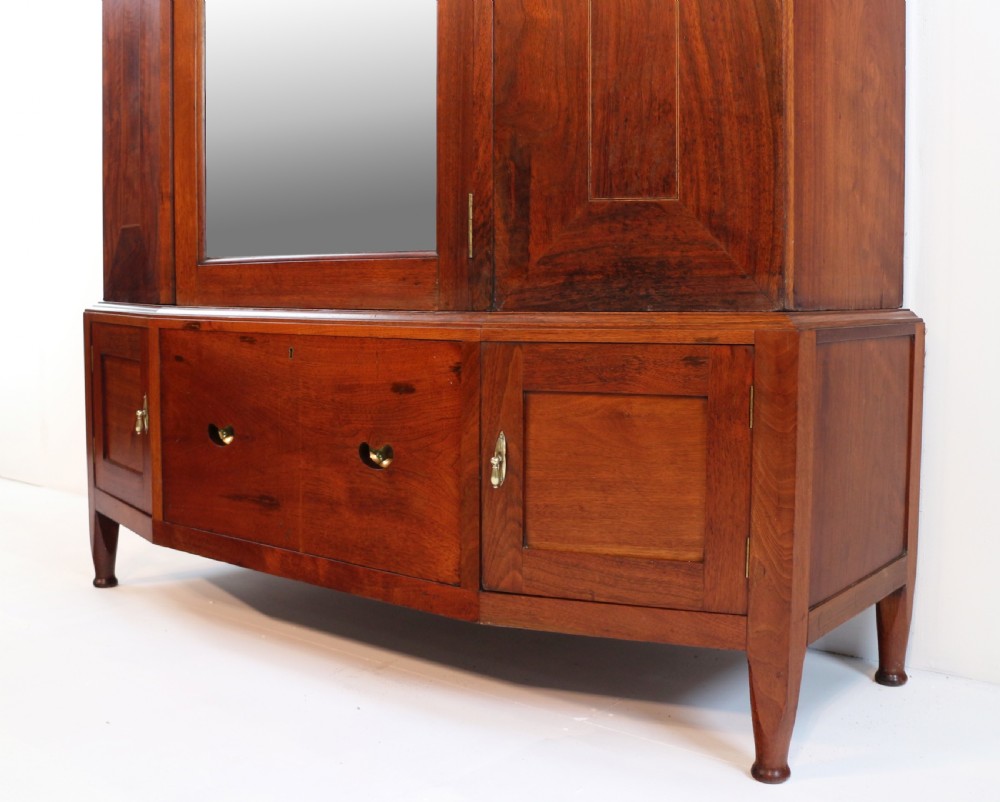 Arts & Crafts Glasgow School Inlaid Walnut Wardrobe Attributed to Wylie & Lochhead View XVI