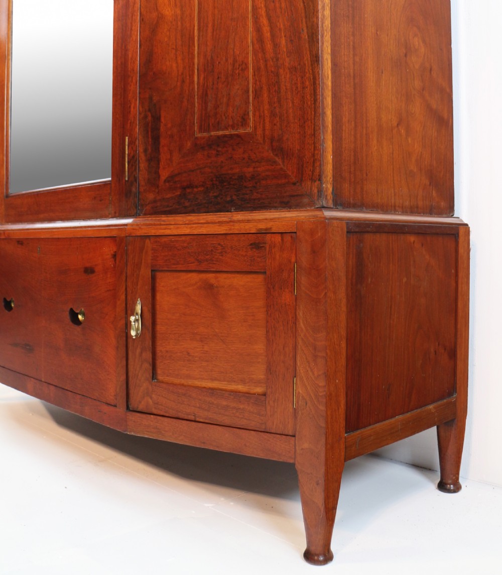 Arts & Crafts Glasgow School Inlaid Walnut Wardrobe Attributed to Wylie & Lochhead View XXVI