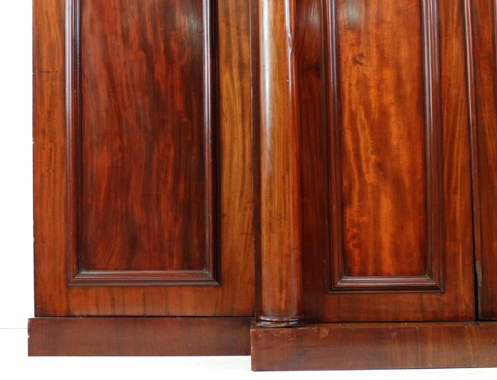Regency Mahogany Four Door Breakfront Wardrobe View XII