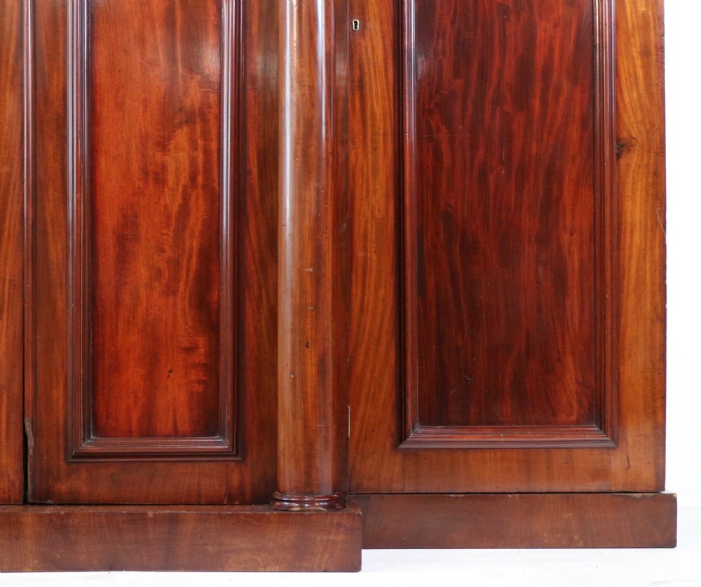 Regency Mahogany Four Door Breakfront Wardrobe View XIII