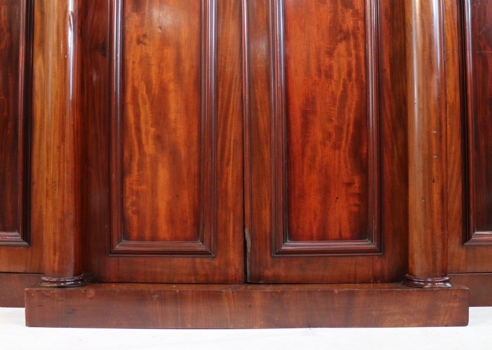 Regency Mahogany Four Door Breakfront Wardrobe View XIV