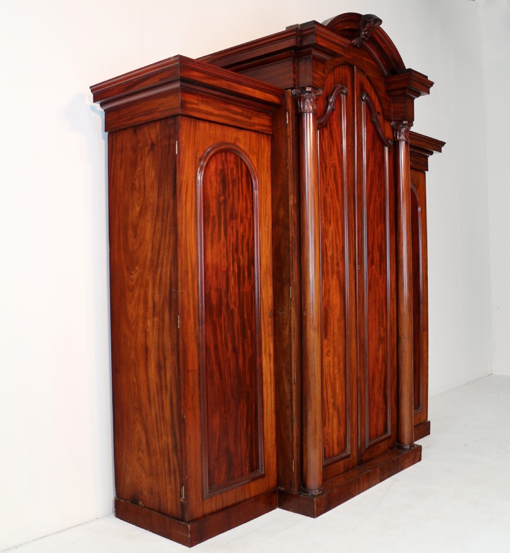 Regency Mahogany Four Door Breakfront Wardrobe View XXIV