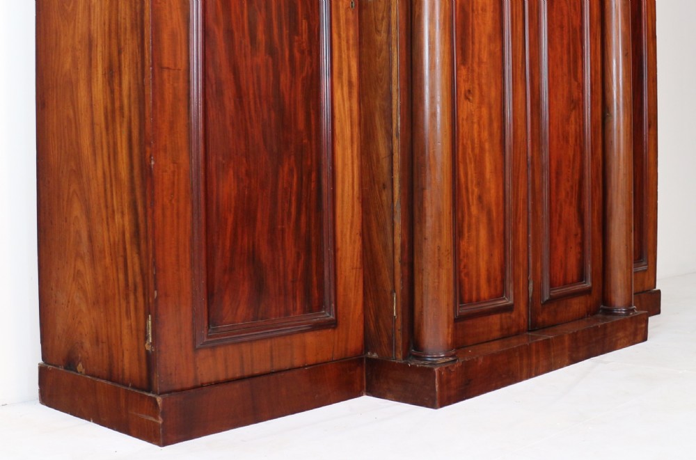 Regency Mahogany Four Door Breakfront Wardrobe View XXVI