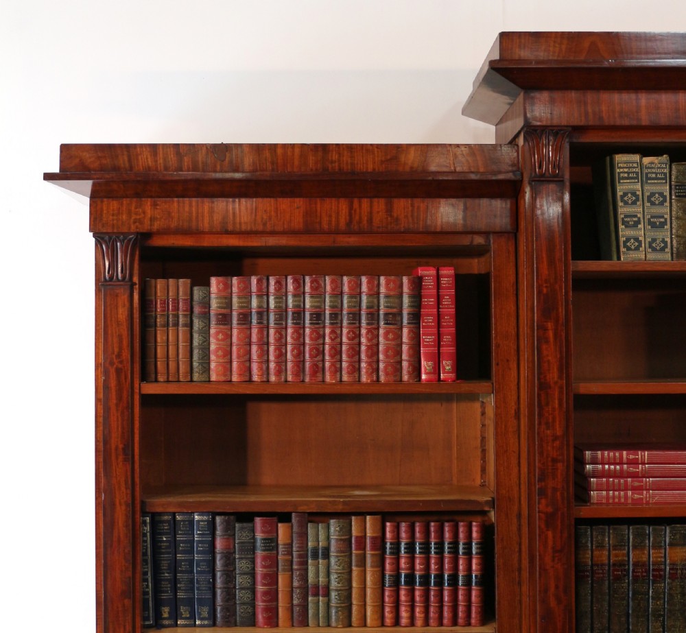 William IV Mahogany Breakfront Library Bookcase View VI
