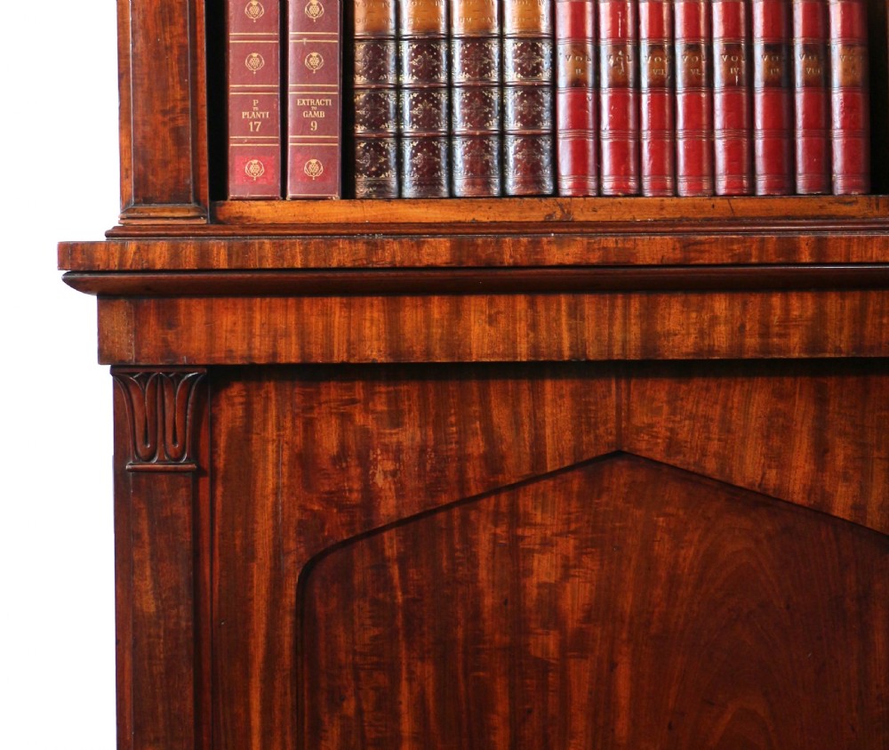 William IV Mahogany Breakfront Library Bookcase View XI