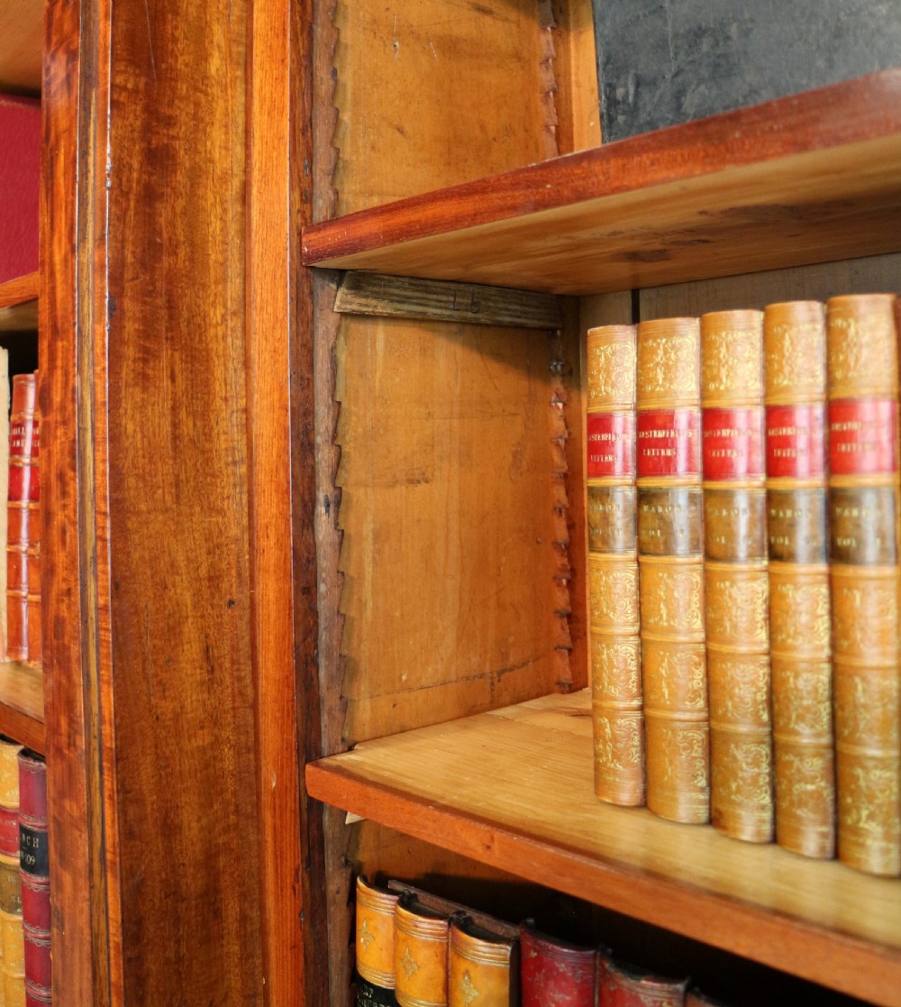 William IV Mahogany Breakfront Library Bookcase View XIX