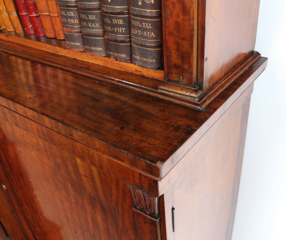 William IV Mahogany Breakfront Library Bookcase View XXVIII