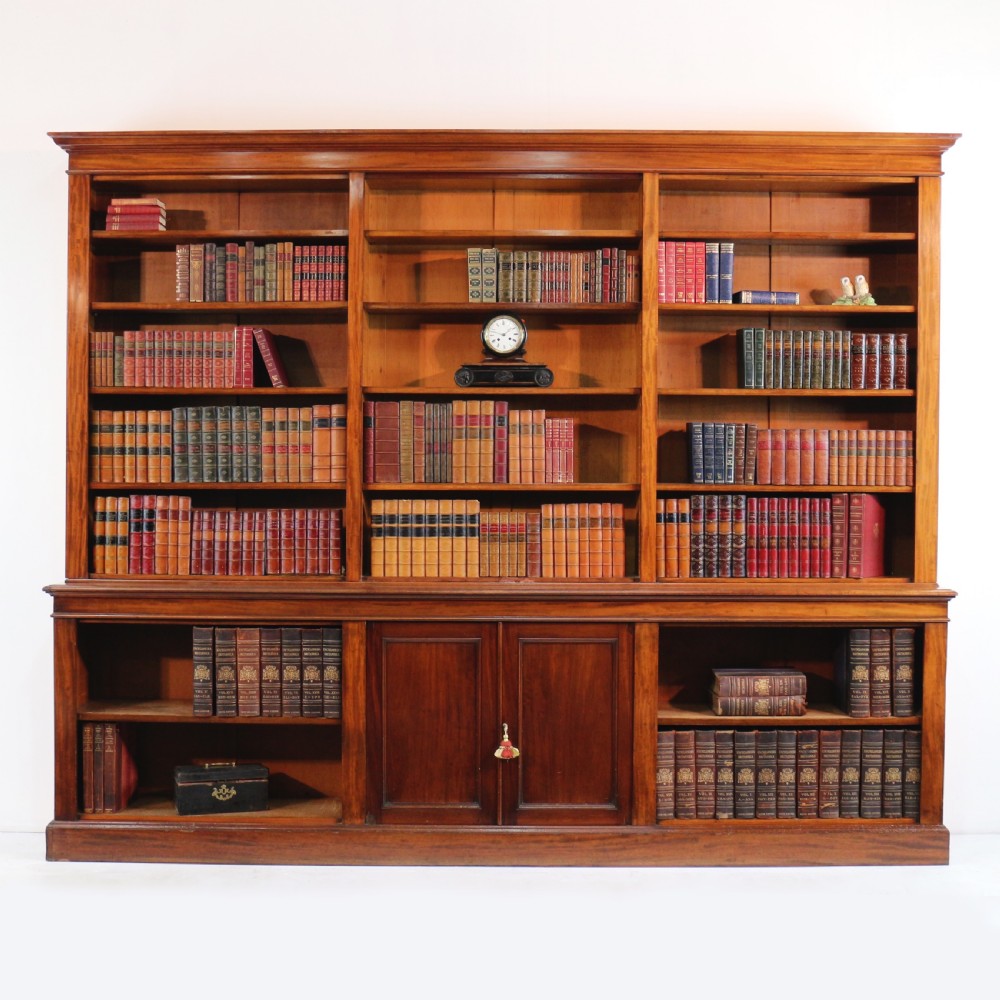 William IV Mahogany Open Library Bookcase