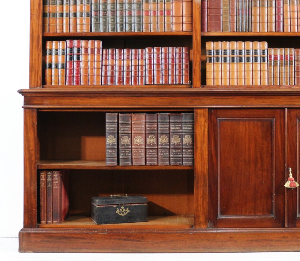 William IV Mahogany Open Library Bookcase View V