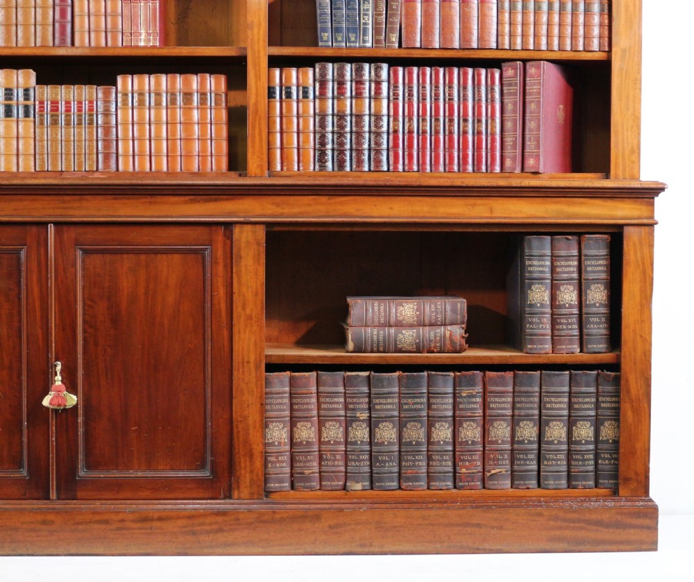 William IV Mahogany Open Library Bookcase View VI