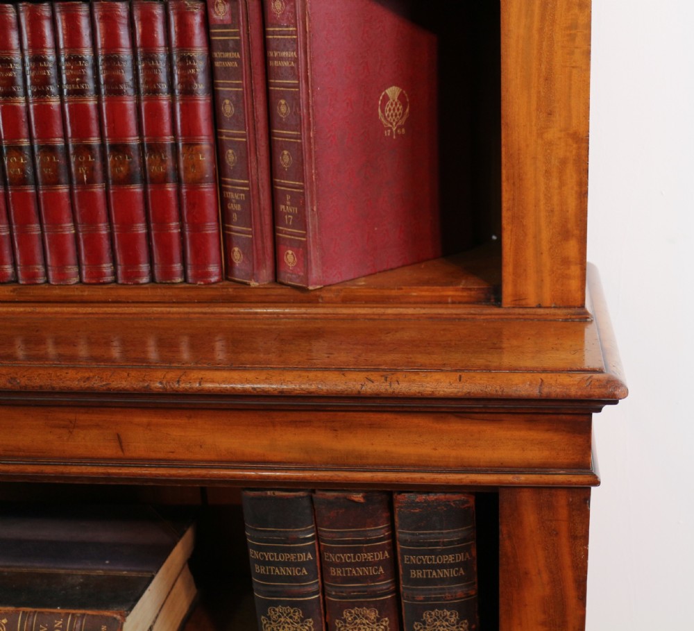William IV Mahogany Open Library Bookcase View VIII
