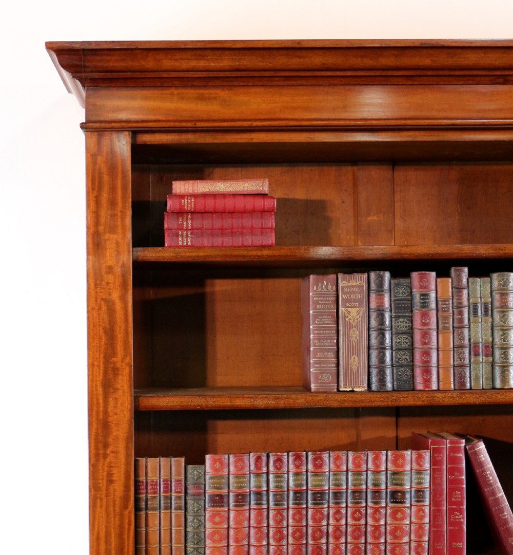 William IV Mahogany Open Library Bookcase View X