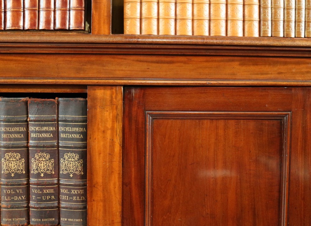 William IV Mahogany Open Library Bookcase View XIII