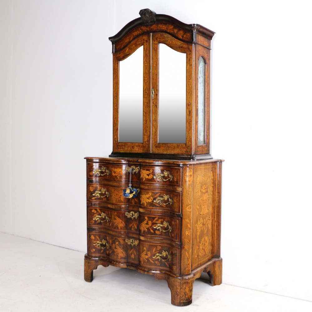 Dutch Walnut & Marquetry Cabinet-on-Chest View III