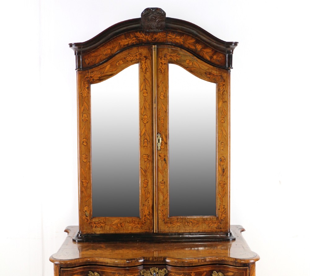 Dutch Walnut & Marquetry Cabinet-on-Chest View VII