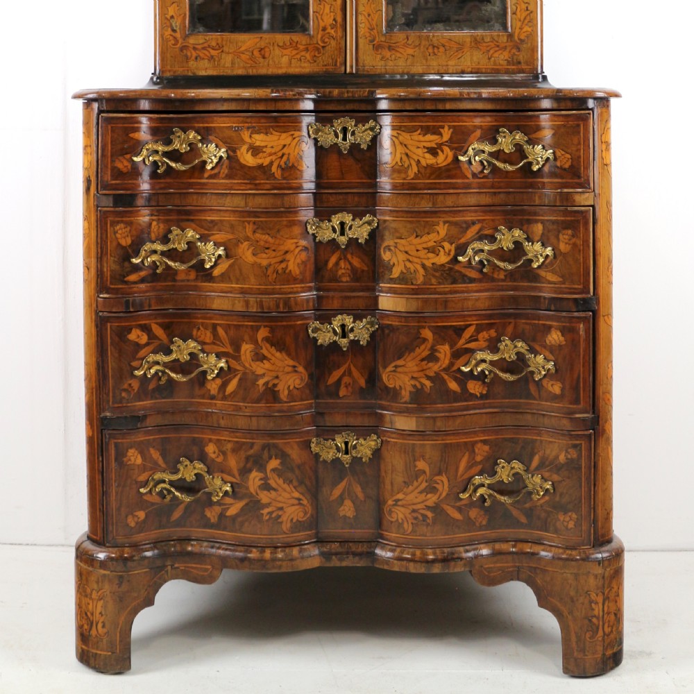 Dutch Walnut & Marquetry Cabinet-on-Chest View X