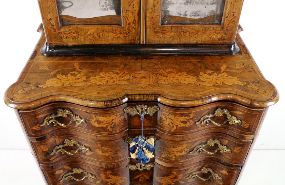 Dutch Walnut & Marquetry Cabinet-on-Chest View XII