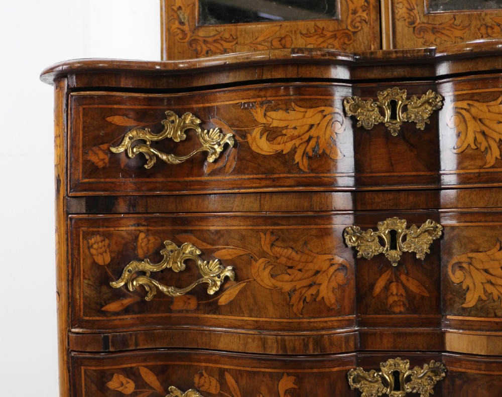 Dutch Walnut & Marquetry Cabinet-on-Chest View XIV