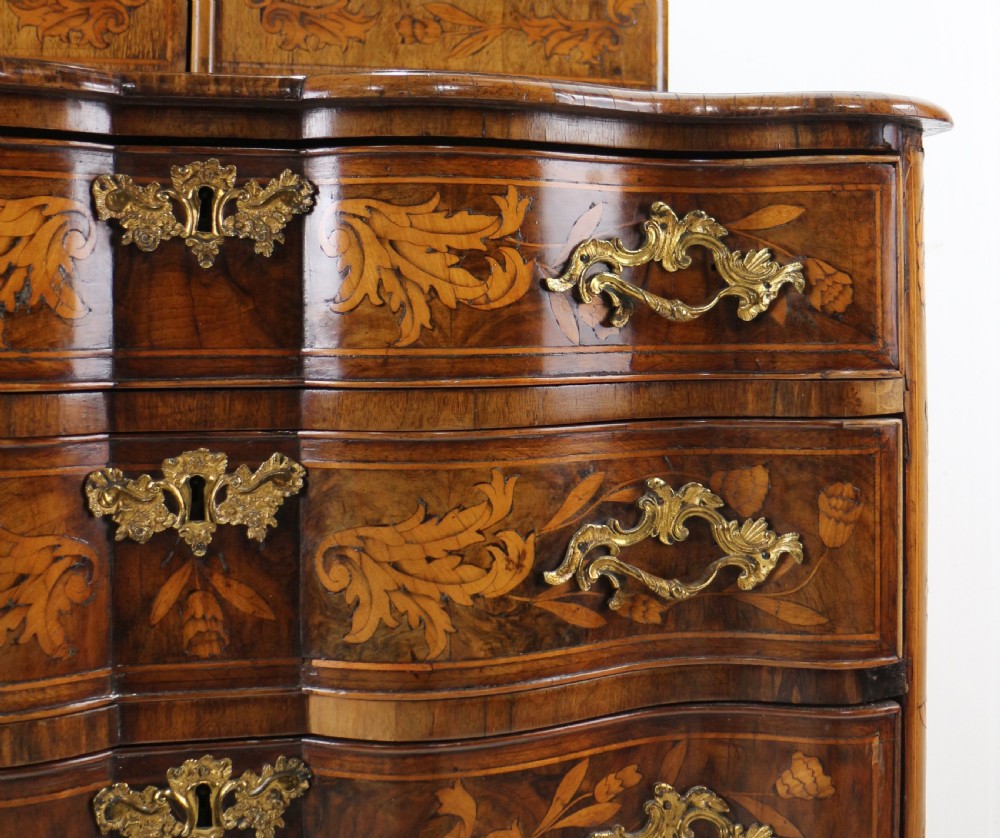 Dutch Walnut & Marquetry Cabinet-on-Chest View XVI