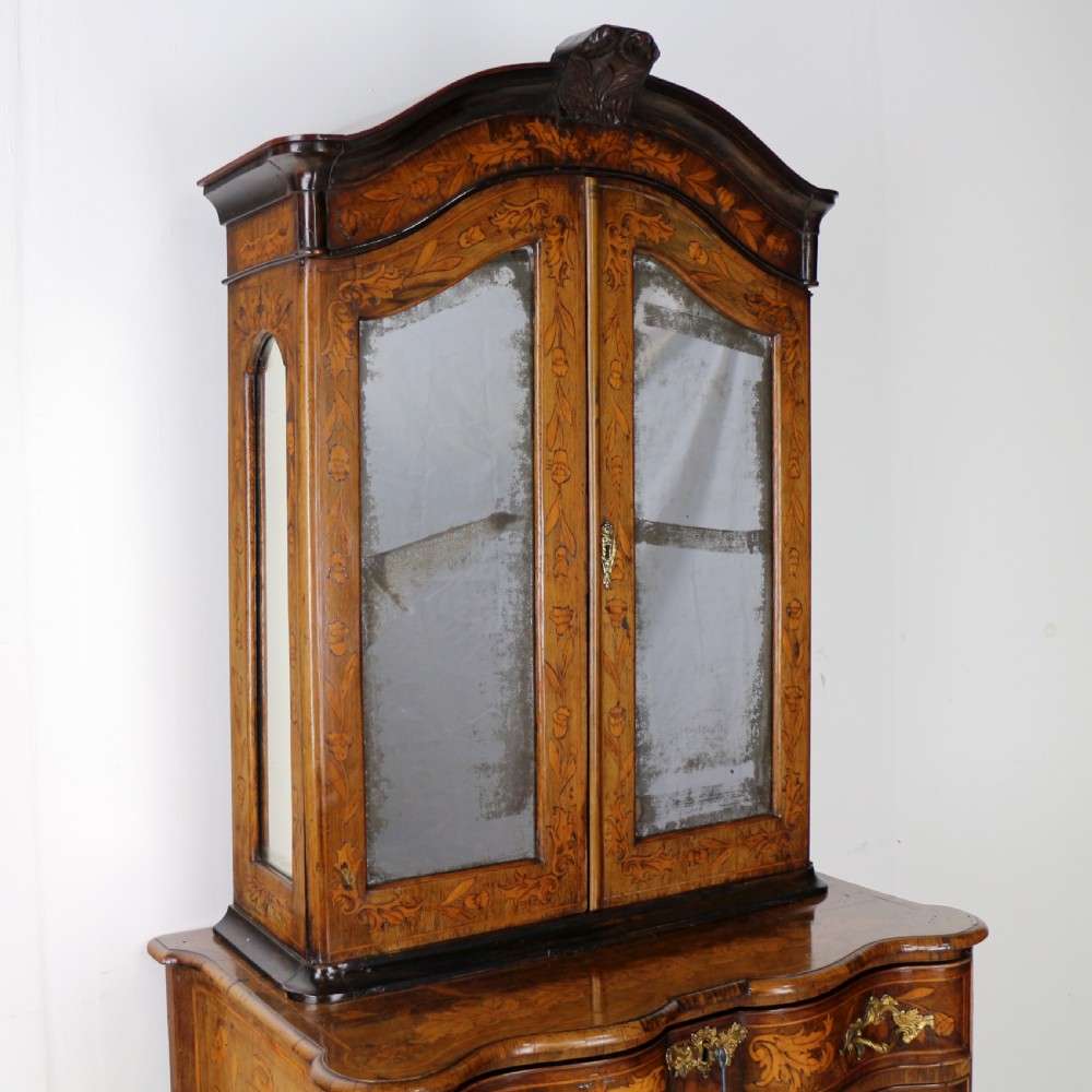 Dutch Walnut & Marquetry Cabinet-on-Chest View XX