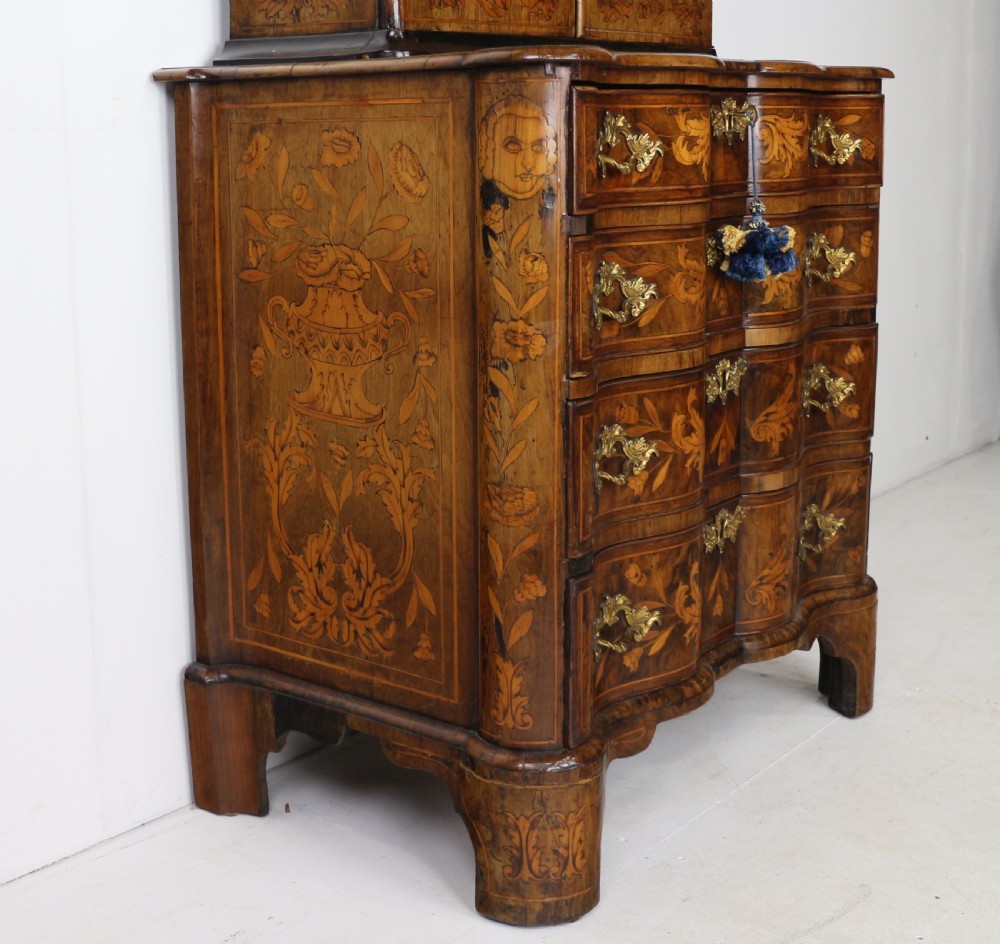 Dutch Walnut & Marquetry Cabinet-on-Chest View XXIII
