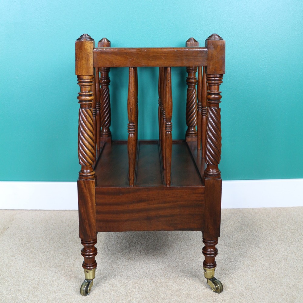 Irish Early 19th Century Regency Mahogany Canterbury View XVI