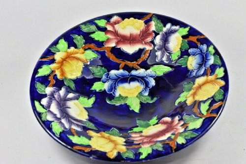 Large Maling Ware Tube Lined Fruit Dish / Bowl