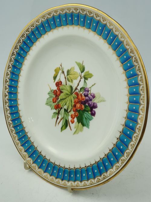 fig 1. Stunning 19th Century Minton Hand Painted Plate (1 of 4)