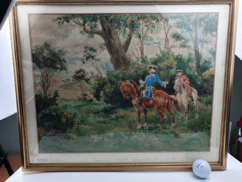 Delightful Signed Large Watercolour by Raymond John Vandenbergh B.1889
