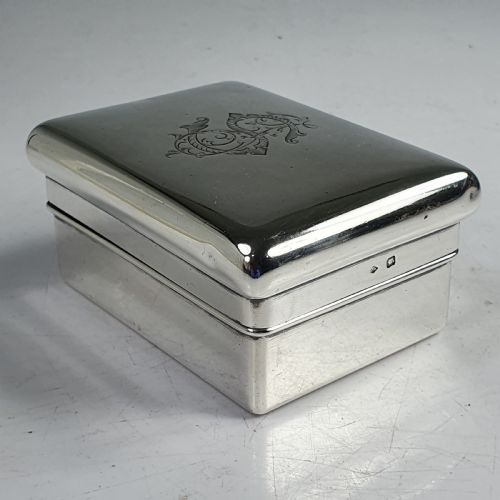 Fine Quality French  Gustave Keller Solid Hallmarked 950 Silver Dresser Box