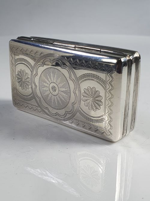 Superb Quality Dutch Silver Large Snuff Box C1836