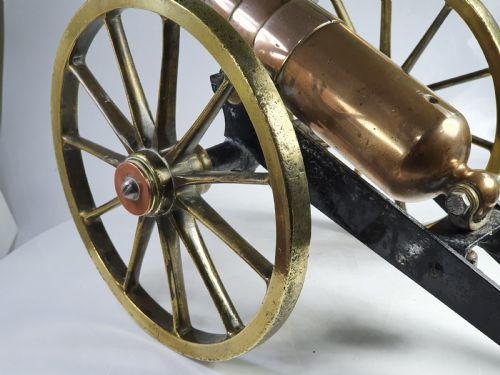 fig 2. Beautiful Huge  Antique Copper, Brass and Iron 'Long Cecil' Cannon 58cm