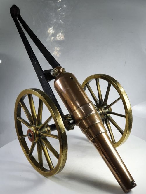 Beautiful Huge  Antique Copper, Brass and Iron 'Long Cecil' Cannon 58cm