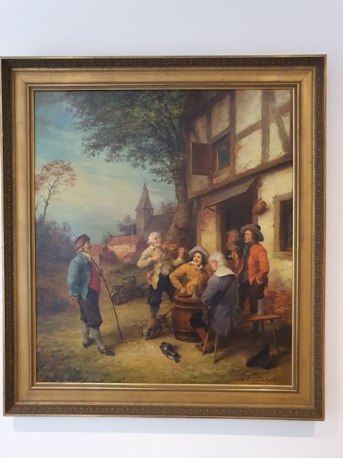 Super Quality Large Curt A.landwehr (German) Oil Painting on Canvas C1920- 1988