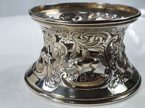Superb Quality Antique Sterling Silver Dish Ring Nathan & Hayes C1908