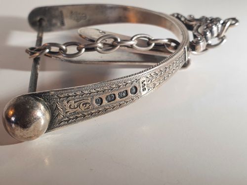 Rare & Unusual Levi & Salaman Victorian Silver String Holder 1876