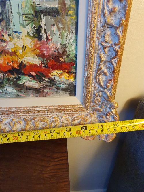 fig 2. Beautiful Francois Claver Vibrant French Oil on Canvas c1950