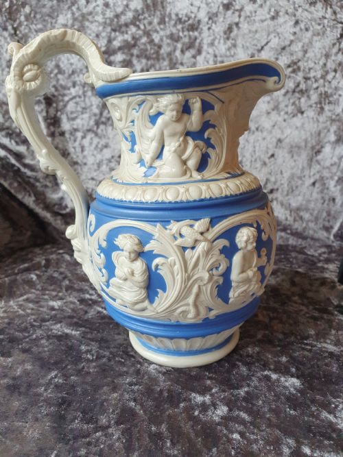 Charles Meigh Four Seasons Parian Jug C1850