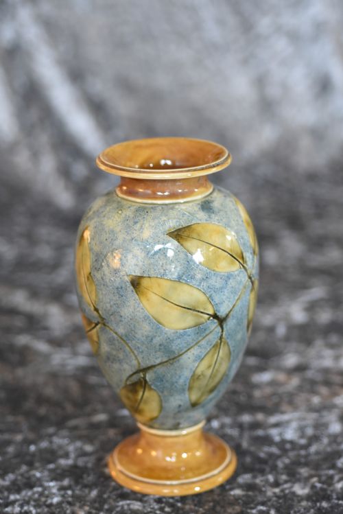 Fabulous Antique Royal Doulton Leaf Vase C1920