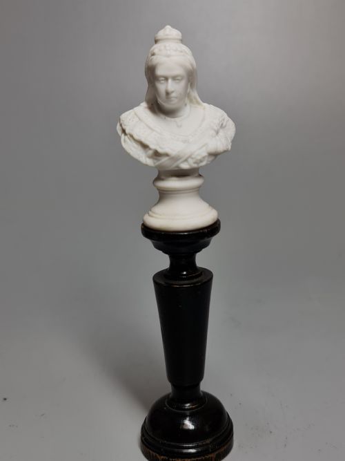 Antique Parian/bisque Bust of Victoria.c1897