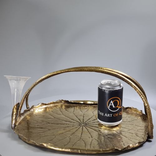 fig 1. Fabulous Large Arts & Crafts Brass Tray & Epergne 'Kunzles