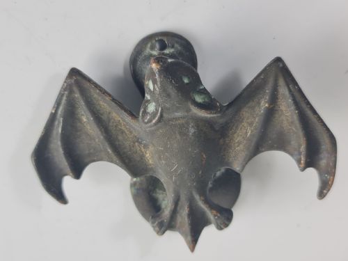 Interesting Rare Iron Bat Door Knocker C1900