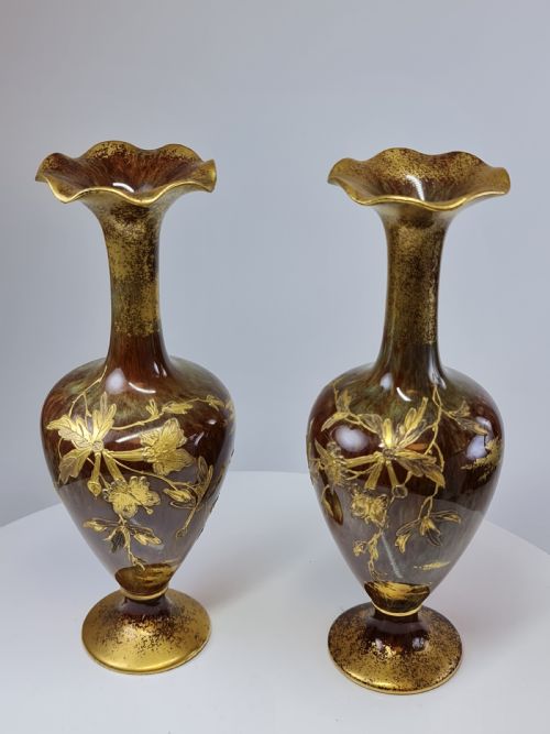 Very Beautiful & Elegant Pr "Forresters' Aesthetic Design Vases C1900