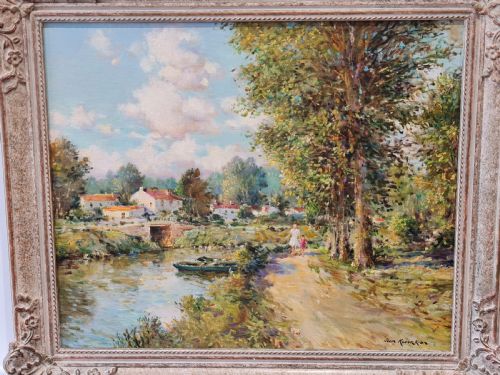 fig 1. Superb Signed Impressionist Oil by 'Jean Kevorkian' bn.1933 