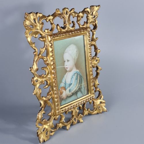 Stunning Late 19thc Florentine Italian Carved & Gilded Frame
