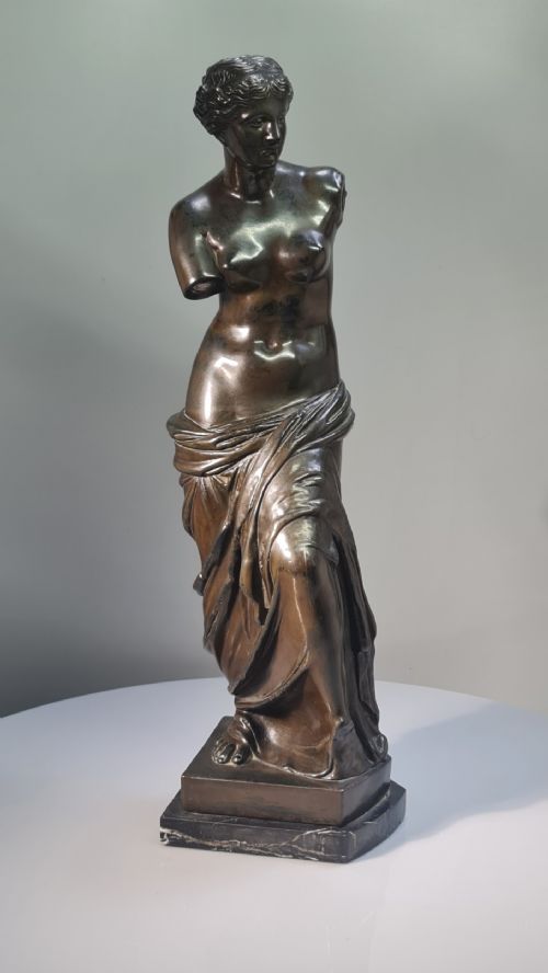 19THC GRAND TOUR BRONZE 50CM HIGH STATUE OF THE VENUS DE MILO - ADDITIONAL PHOTO 2