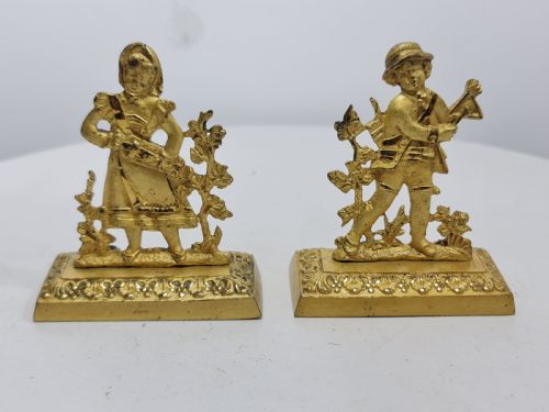 A LATE REGENCYEARLY VICTORIAN PAIR OF GILT BRONZE DESK ORNAMENTS C1830S - ADDITIONAL PHOTO 10
