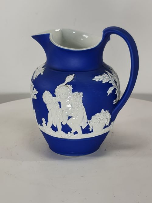 BEAUTIFUL QUALITY 19THC WEDGWOOD JASPERWARE JUG - ADDITIONAL PHOTO 5