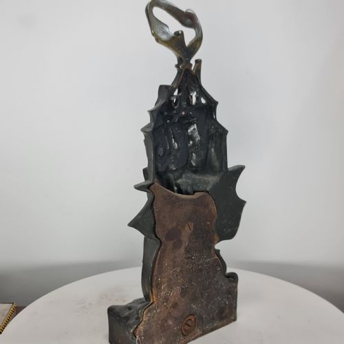 FABULOUS RARE WILLIAM TONKS AND SONS GALLEON BRONZEBRASS DOOR STOP - ADDITIONAL PHOTO 2